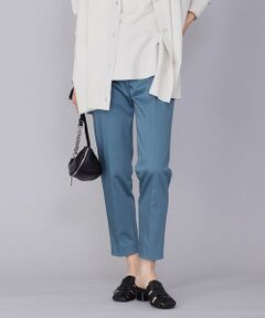 L size ONWARD(大きいサイズ) / エルサイズオンワード その他パンツ | 【洗える】T/Cストレッチサテン スティックパンツ