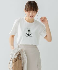 【洗える】アンカーロゴプリント 半袖 Tシャツ