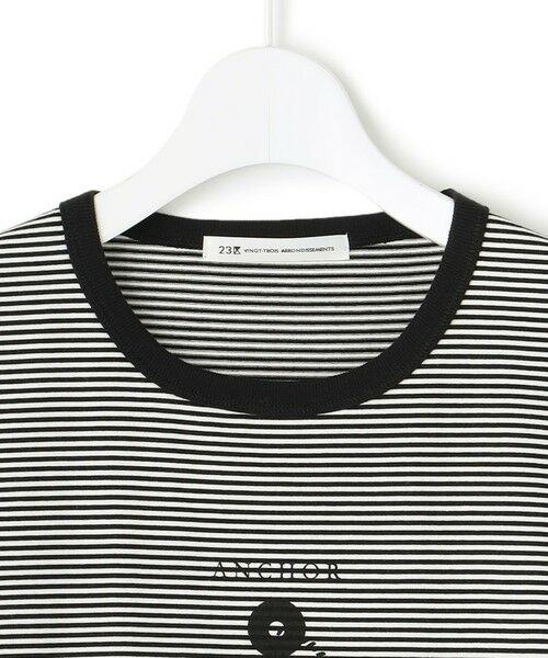 L size ONWARD(大きいサイズ) / エルサイズオンワード カットソー | 【洗える】アンカーロゴプリント 半袖 Tシャツ | 詳細13