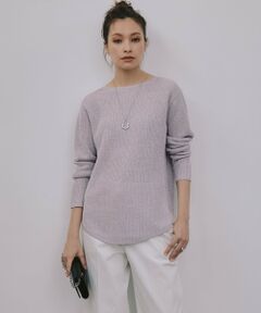 L size ONWARD(大きいサイズ) / エルサイズオンワード ニット・セーター | 【WEB限定カラーあり・洗える】ペーパーブレンドシャインニット プルオーバー