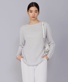 L size ONWARD(大きいサイズ) / エルサイズオンワード ニット・セーター | 【WEB限定カラーあり・洗える】ペーパーブレンドシャインニット プルオーバー