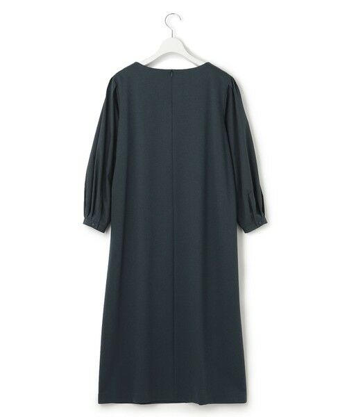 L size ONWARD(大きいサイズ) / エルサイズオンワード ロング・マキシ丈ワンピース | 【洗える】コットンツイルジャージー コンビ ワンピース | 詳細4