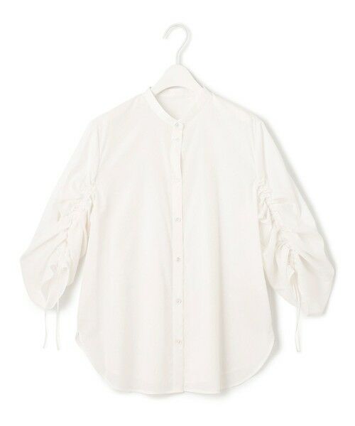 L size ONWARD(大きいサイズ) / エルサイズオンワード シャツ・ブラウス | 【洗える】キュームコアローン バンドカラーシャツ | 詳細3