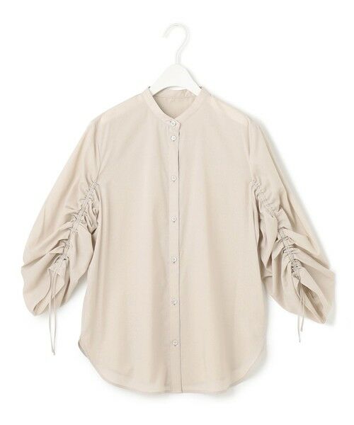 L size ONWARD(大きいサイズ) / エルサイズオンワード シャツ・ブラウス | 【洗える】キュームコアローン バンドカラーシャツ | 詳細6