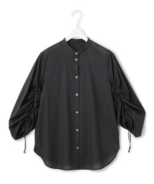 L size ONWARD(大きいサイズ) / エルサイズオンワード シャツ・ブラウス | 【洗える】キュームコアローン バンドカラーシャツ | 詳細15