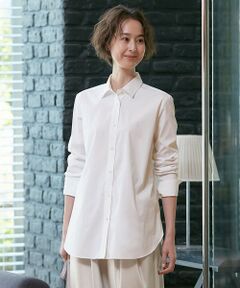 L size ONWARD(大きいサイズ) / エルサイズオンワード シャツ・ブラウス | 【洗える】C/Nyシャーティング シャツ