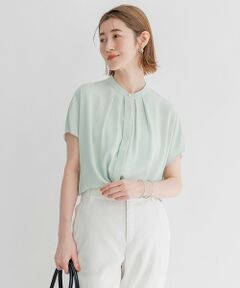 L size ONWARD(大きいサイズ) / エルサイズオンワード シャツ・ブラウス | 【洗える】バックサテンアムンゼン パールボタン ブラウス