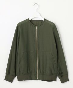 L size ONWARD(大きいサイズ) / エルサイズオンワード ブルゾン | 【洗える】シアー ブルゾン