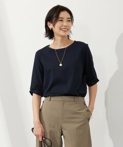 L size ONWARD(大きいサイズ) / エルサイズオンワード カットソー | 【接触冷感・UVケア】スムースジャージー タックスリーブ カットソー