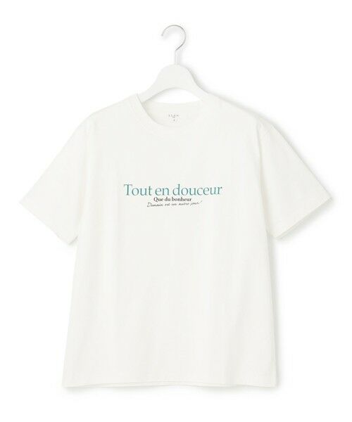 L size ONWARD(大きいサイズ) / エルサイズオンワード カットソー | 【SLOW/洗える】ロゴ Tシャツ | 詳細2