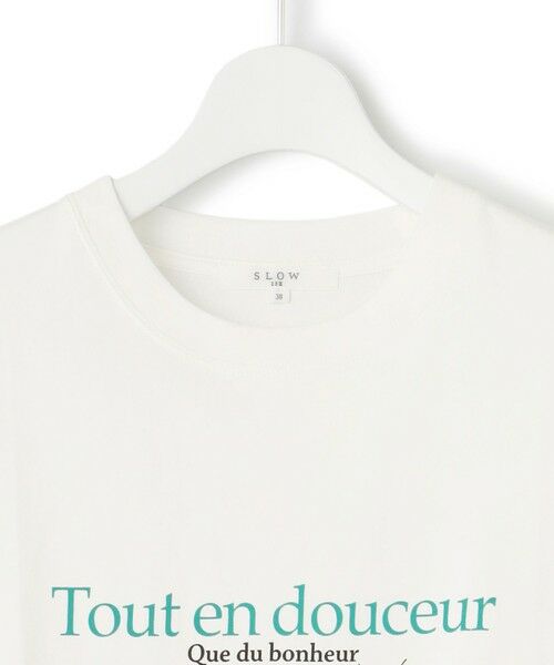 L size ONWARD(大きいサイズ) / エルサイズオンワード カットソー | 【SLOW/洗える】ロゴ Tシャツ | 詳細4