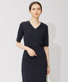 L size ONWARD(大きいサイズ) / エルサイズオンワード ニット・セーター | 【WEB限定カラーあり】 シンセティックハイゲージ 半袖ニット