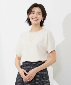 L size ONWARD(大きいサイズ) / エルサイズオンワード ニット・セーター | 【洗える】 レーヨンエリートストレッチ ドルマン ニット Tシャツ