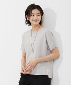 L size ONWARD(大きいサイズ) / エルサイズオンワード ニット・セーター | 【洗える】 レーヨンエリートストレッチ ドルマン ニット Tシャツ