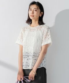L size ONWARD(大きいサイズ) / エルサイズオンワード シャツ・ブラウス | 【洗える】レース ブラウス