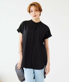 L size ONWARD(大きいサイズ) / エルサイズオンワード カットソー | 【洗える】 タイプライタージャージーコンビ カットソー