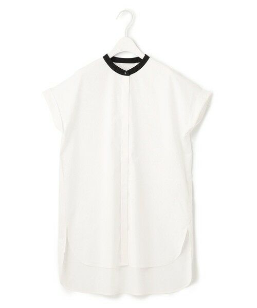 L size ONWARD(大きいサイズ) / エルサイズオンワード カットソー | 【洗える】 タイプライタージャージーコンビ カットソー | 詳細4