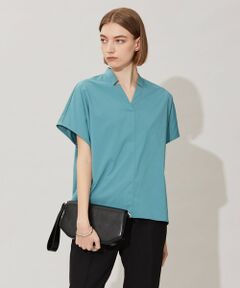 L size ONWARD(大きいサイズ) / エルサイズオンワード カットソー | 【洗える】 タイプライタージャージーコンビ プルオーバー