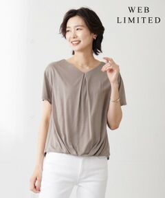 【WEB限定カラーあり・UVカット・接触冷感】セルロースジャージー カットソー