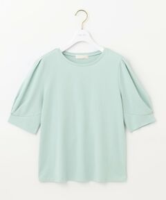 L size ONWARD(大きいサイズ) / エルサイズオンワード カットソー | 【UVケア】プレーティングジャージー タックスリーブ カットソー