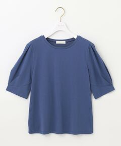 L size ONWARD(大きいサイズ) / エルサイズオンワード カットソー | 【UVケア】プレーティングジャージー タックスリーブ カットソー