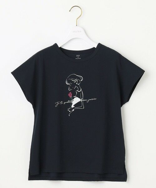 L size ONWARD(大きいサイズ) / エルサイズオンワード カットソー | 【JIJI × any SiS】イラストフレンチスリーブ Tシャツ | 詳細10