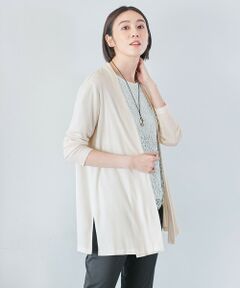 L size ONWARD(大きいサイズ) / エルサイズオンワード カーディガン・ボレロ | 【接触冷感/UVカット/洗える】ハンディカーディガン ロング丈