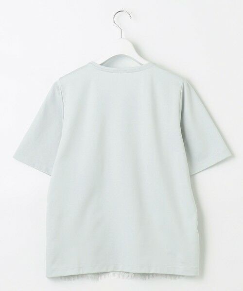 L size ONWARD(大きいサイズ) / エルサイズオンワード カットソー | 【洗える】レースコンビ Tシャツ | 詳細8