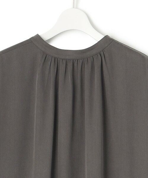 L size ONWARD(大きいサイズ) / エルサイズオンワード ロング・マキシ丈ワンピース | 【前後着用可能】フィブリルツイル ギャザー ワンピース | 詳細6