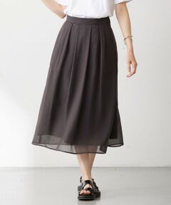 L size ONWARD(大きいサイズ) / エルサイズオンワード ミニ・ひざ丈スカート | 【WEB限定カラーあり・洗える】 ブライトスパンボイル スカート