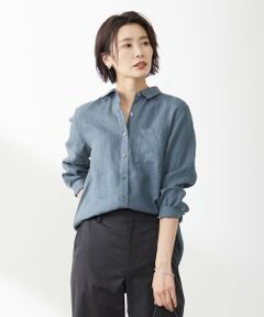 L size ONWARD(大きいサイズ) / エルサイズオンワード シャツ・ブラウス | 【洗える】リネン シャツ