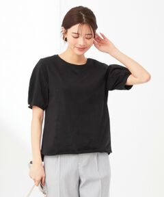 L size ONWARD(大きいサイズ) / エルサイズオンワード カットソー | 【汗ジミ防止・UVケア】アーモンドスリーブ カットソー