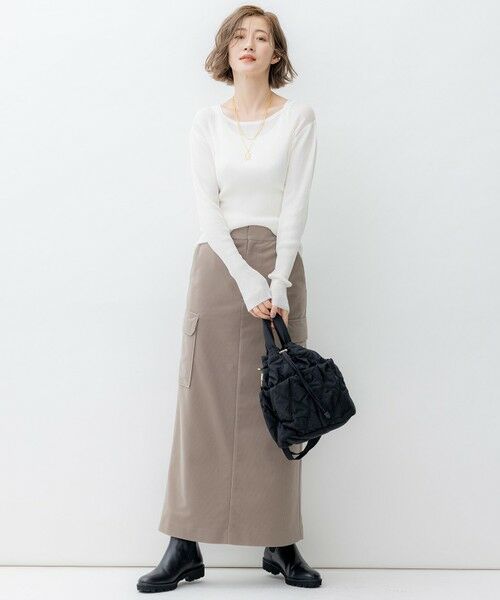 L size ONWARD(大きいサイズ) / エルサイズオンワード タンクトップ | オーガニック リブ タンクトップ | 詳細8