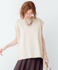 L size ONWARD(大きいサイズ) / エルサイズオンワード カットソー | 【洗える】ポイントロゴ Tシャツ