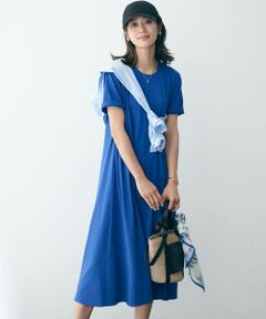 L size ONWARD(大きいサイズ) / エルサイズオンワード ロング・マキシ丈ワンピース | 【一部店舗限定】IT TEE フレア ワンピース