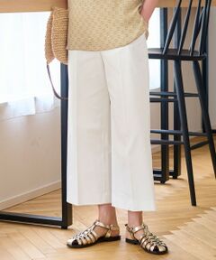 L size ONWARD(大きいサイズ) / エルサイズオンワード その他パンツ | 【接触冷感・吸湿・速乾】COOL MAXクロップド丈 ワイドパンツ