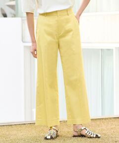 L size ONWARD(大きいサイズ) / エルサイズオンワード その他パンツ | 【接触冷感・吸湿・速乾】COOL MAXクロップド丈 ワイドパンツ