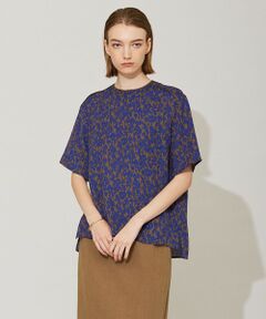 L size ONWARD(大きいサイズ) / エルサイズオンワード シャツ・ブラウス | 【洗える】シルエットフラワープリント Tブラウス