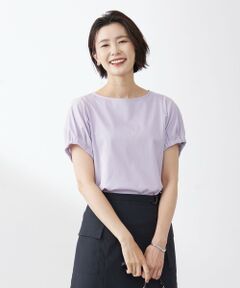 L size ONWARD(大きいサイズ) / エルサイズオンワード カットソー | 【接触冷感・吸水速乾】MULTI EFFECT JERSEY フレンチスリーブ ドルマン カットソー