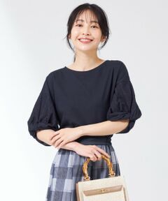 L size ONWARD(大きいサイズ) / エルサイズオンワード カットソー | レースコンビ Tシャツ