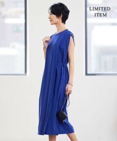 L size ONWARD(大きいサイズ) / エルサイズオンワード ロング・マキシ丈ワンピース | 【接触冷感・UVカット・速乾・洗える】マットスキューバ ストレートワンピース