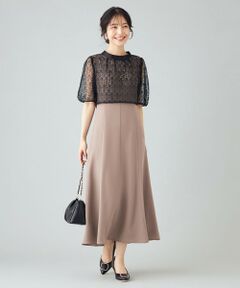 【Lily Calin】レーストップス×マーメイド ドレス セット