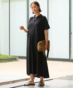 L size ONWARD(大きいサイズ) / エルサイズオンワード ロング・マキシ丈ワンピース | 【WEB限定・洗える】ディフォームピケ ワンピース