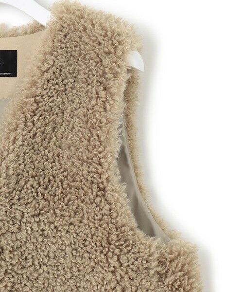 L size ONWARD(大きいサイズ) / エルサイズオンワード その他アウター | ECOPEL カーリーファーコンビ ジレ | 詳細17