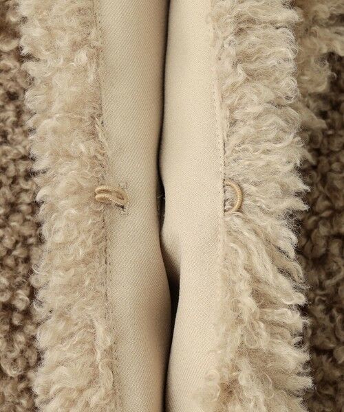 L size ONWARD(大きいサイズ) / エルサイズオンワード その他アウター | ECOPEL カーリーファーコンビ ジレ | 詳細20