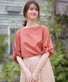 L size ONWARD(大きいサイズ) / エルサイズオンワード カットソー | 【接触冷感・UVカット】サカリバ袖ねじり プルオーバー