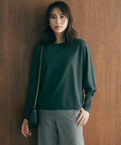 L size ONWARD(大きいサイズ) / エルサイズオンワード ニット・セーター | 【洗える/セットアップ対応】ヴィスコースストレッチ ドルマン ニット