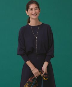 L size ONWARD(大きいサイズ) / エルサイズオンワード ニット・セーター | 【洗える/セットアップ対応】ヴィスコースストレッチ ドルマン ニット