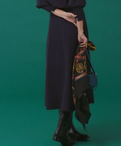 L size ONWARD(大きいサイズ) / エルサイズオンワード ミニ・ひざ丈スカート | 【洗える/セットアップ対応】ヴィスコースストレッチ フレア スカート