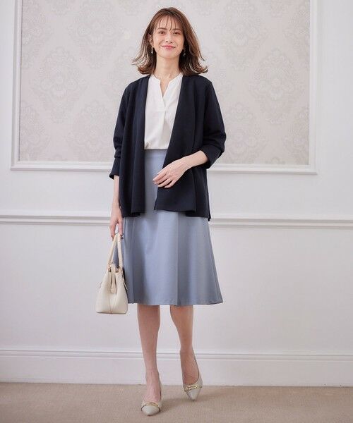 L size ONWARD(大きいサイズ) / エルサイズオンワード シャツ・ブラウス | 【AIコラボ】スタンドカラースキッパー ブラウス | 詳細12